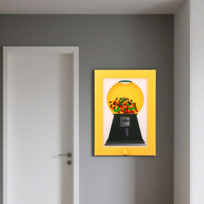 Vintage Candy Dispenser Picture Frame