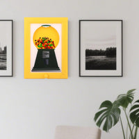 Vintage Candy Dispenser Picture Frame
