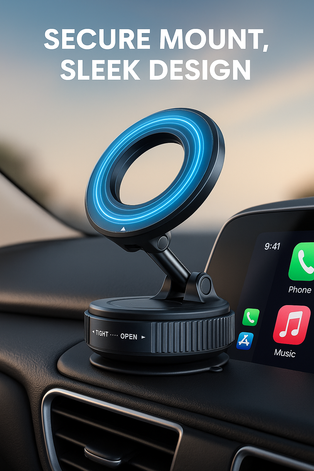 Vacuum Suction Magnetic Bracket