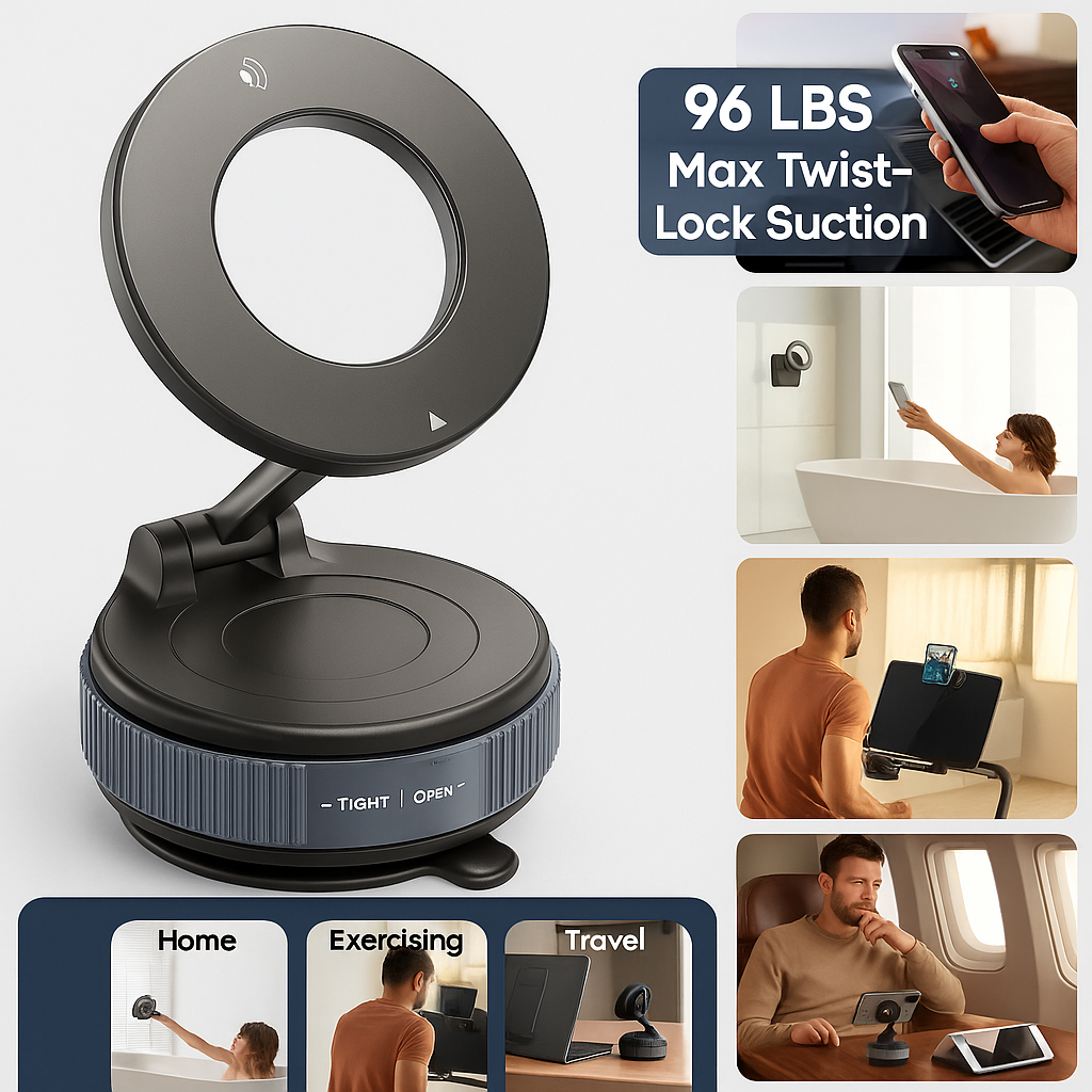 Vacuum Suction Magnetic Bracket